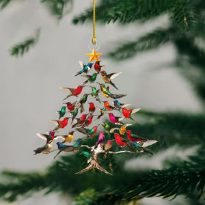🔥🐦🎄Decorazione natalizia a forma di colibrì✨
