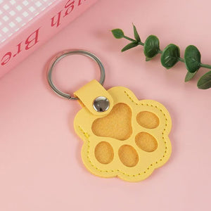 🐾Portachiavi in pelle a forma di zampa di animale domestico