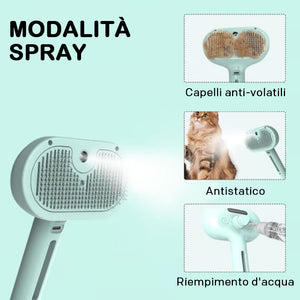 🔥Pettine per la rimozione dei peli con spray per animali domestici