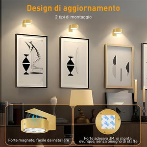 Lampada magnetica per quadri, 13 modalità di illuminazione