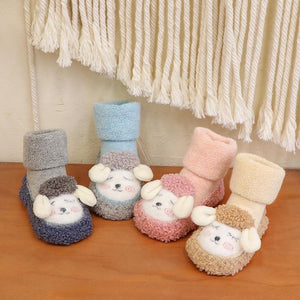 Scarpine in peluche di cotone per bambini