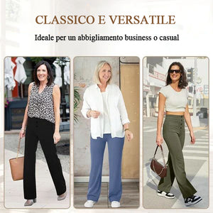 Pantaloni elasticizzati a vita alta