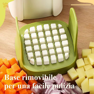 🎁Tritaverdure 2 in 1 per tagliare a cubetti e grattugiare