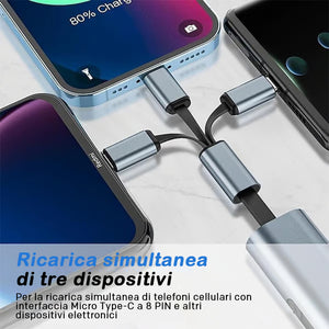 Cavo di ricarica rapida 3 in 1📱