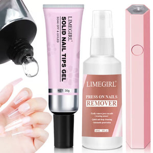 Set di colla solida magica per unghie Set manicure 3 in 1