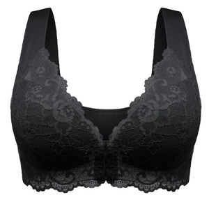 Reggiseno in pizzo traspirante con bottoni frontali