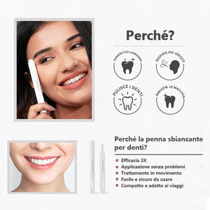 Penna sbiancante per denti (2 pezzi)