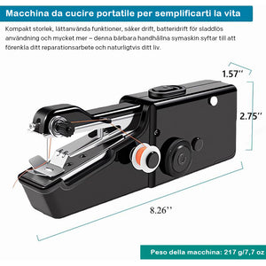 Mini macchina da cucire elettrica portatile