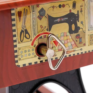 Carillon con design retrò a forma di macchina da cucire 🎶