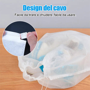 Borsa portascarpe borsa per scarpe in tessuto non tessuto con coulisse