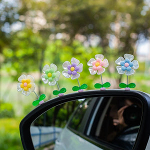 Decorazioni floreali in auto