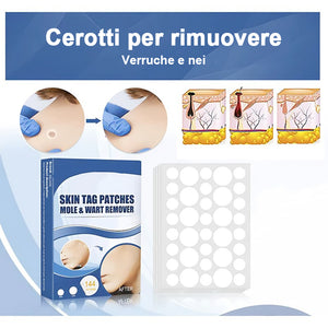 Cerotti per la rimozione di verruche e nei (acquista 1 e ricevine 1 gratis)