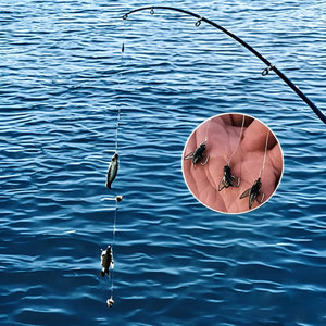 Set per la pesca a mosca artificiale con ami multipli