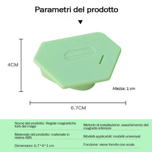 Posizionatore magnetico poligonale forte per macchine da cucire