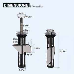 🔥 Kit di bulloni di fissaggio per sedili WC per impieghi gravosi