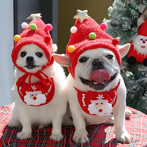 Set di cappelli natalizi per animali domestici(spedizione gratuita)