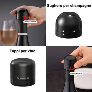 🍾Tappo per bottiglia di vino rosso sottovuoto