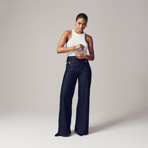 👖Pantaloni larghi a vita alta da donna