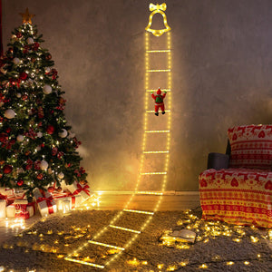 Luci LED per scale di Babbo Natale