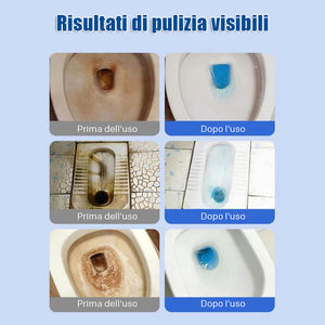 Pastiglie per la pulizia del WC al profumo di limone