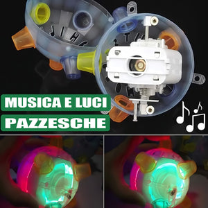 Giocattolo per animali domestici con palla da salto luminosa
