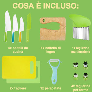 Utensili da cucina sicuri per i bambini