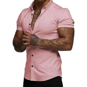 Camicia slim fit – 4-Way Flex, antipiega e adatta dall'ufficio alla palestra