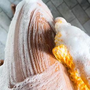 Asciugamano da bagno esfoliante africano in rete elastica