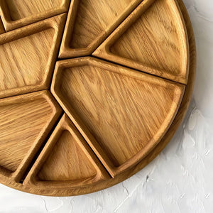 Vassoio per puzzle - Legno con divisori rimovibili
