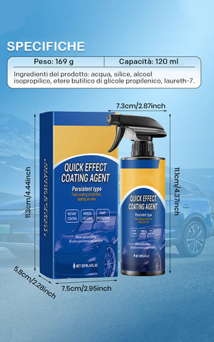 Spray per rivestimento auto