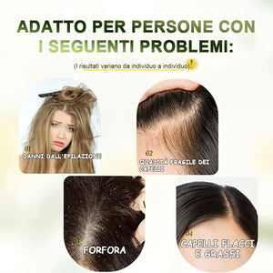 Shampoo liscio e brillante al rosmarino - Formula senza solfati per tutti i tipi di capelli