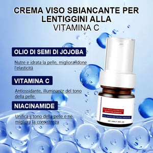 Crema sbiancante e anti-lentiggini alla vitamina C