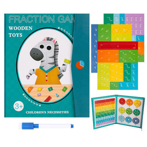 Puzzle con frazioni di libri magnetici per bambini