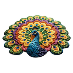 🦚 Tappetino antiscivolo a forma di pavone ad asciugatura rapida