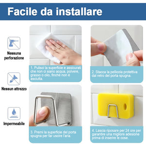 Ganci autoadesivi - Ideali per lavandini e bagni