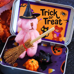 🎃🧸Scatola regalo con grazioso orsetto di Halloween🌟👻