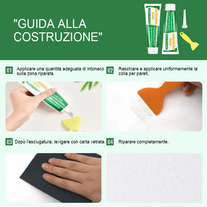 Agente riparatore per pareti non tossico