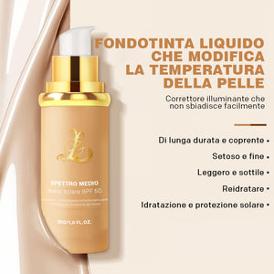 Fondotinta liquido 4 in 1 che cambia colore