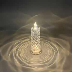 ✨ Portacandele a forma di rosa di cristallo- fascino romantico senza essere disordinato
