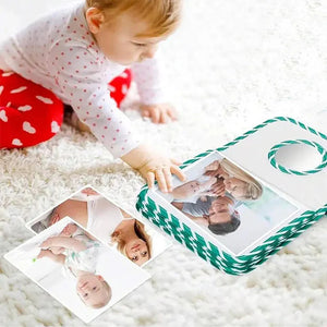 Il mio primo album fotografico per bambini con specchio di sicurezza