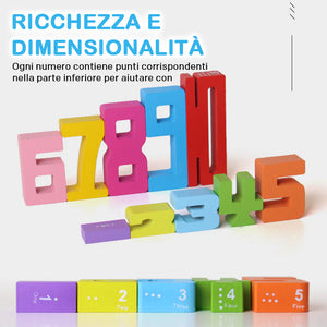 Giocattoli di blocchi di costruzione matematici