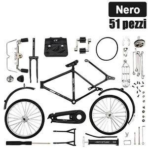 ✨2025🚴Mini bici in lega fai da te🎁