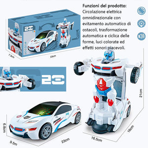 Giocattolo per auto robot a trasformazione automatica