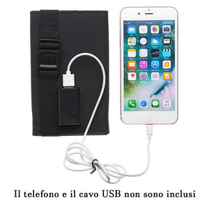 Caricabatterie solare portatile con pannello solare💥