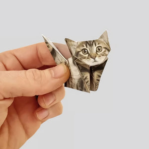 🐱 Gatti di carta pieghevoli in 5 minuti (50 pezzi): non servono colla o forbici
