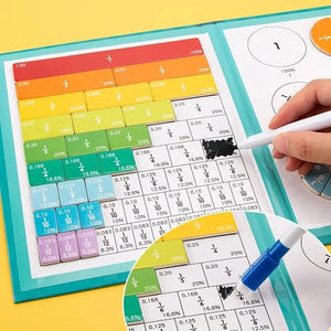 Puzzle con frazioni di libri magnetici per bambini