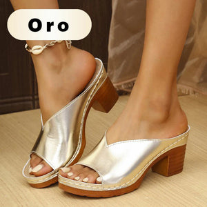 🌸Saldi estivi -50%🌸Sandali ortopedici da donna con tacco a blocco