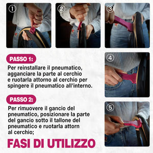 🚵Leva per pneumatici per bicicletta 2 in 1👨‍🔧