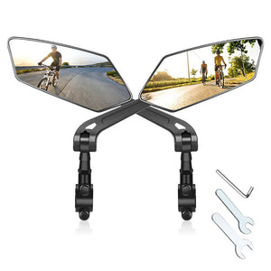 Specchietto retrovisore girevole e regolabile a 360° per bicicletta