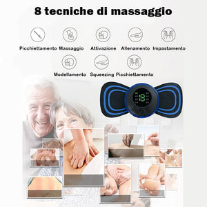 Mini massaggiatore portatile per spalle, collo e vita